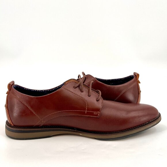 Madden Men Hainz Oxford Shoes Size 12 Brown PU Upper Lace-Up Dress Shoes - Picture 6 of 15